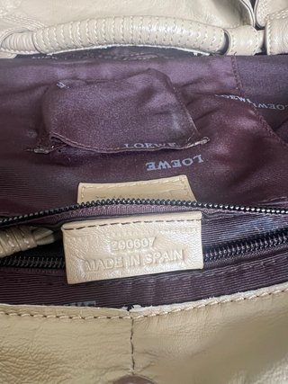 Bolso Loewe Piel Vacuno Vintage Beige