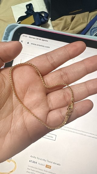Pulsera de oro 9kt