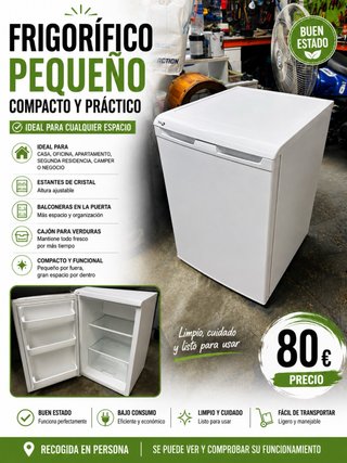 Frigorífico Pequeño Compacto y Práctico