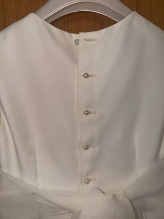 Vestido de Comunión Beige/Blanco