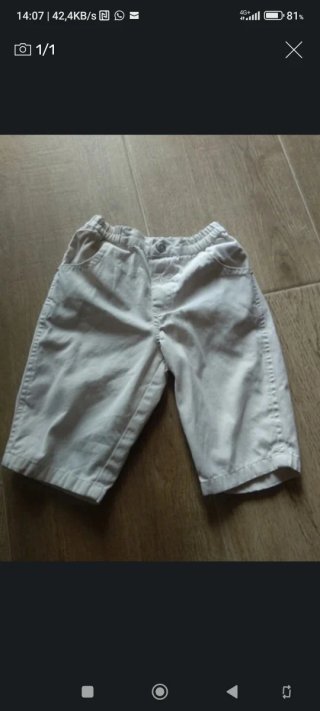 Pantalón corto blanco