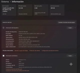 PC Gaming/Trabajo Potente RTX
