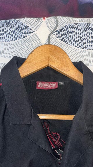 Camiseta Rumble 59 Vintage Negra