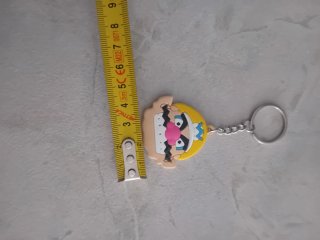 Portachiavi Wario Mario Bross in morbido silicone