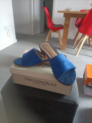 Sandalias Tino González Azul Talla 39