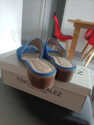 Sandalias Tino González Azul Talla 39