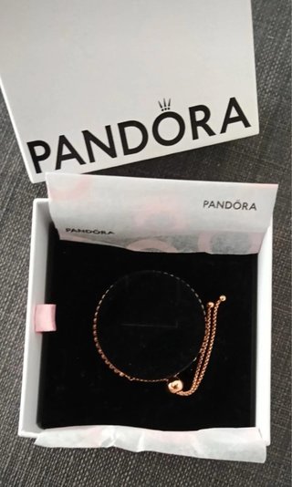 Pulsera Pandora Oro Rosa Ajustable