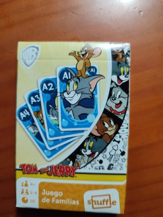 Baraja de cartas Tom y Jerry Juego de Familias