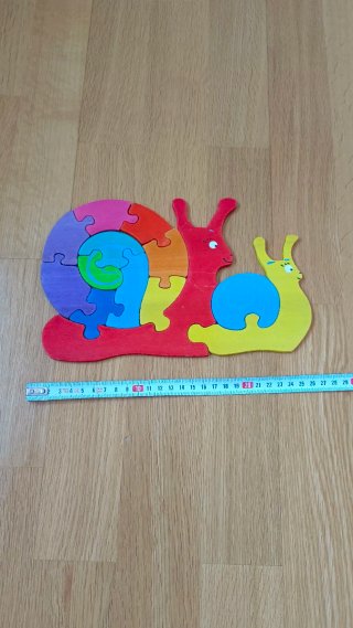 Puzzle Caracoles Madera Montessori