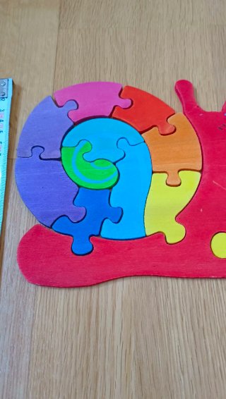 Puzzle Caracoles Madera Montessori