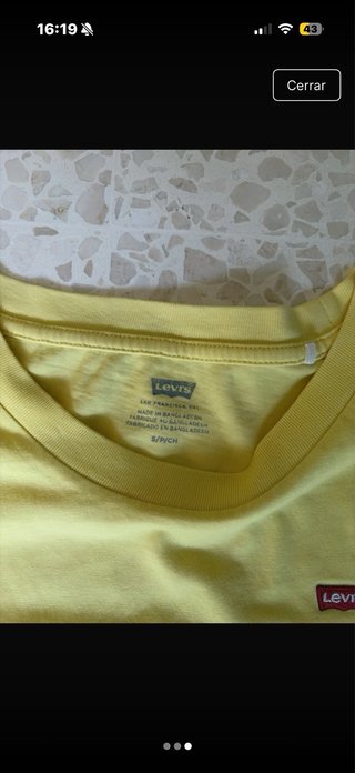 Camiseta Levi's Amarilla