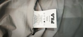 Chaqueta Fila gris con logo grande