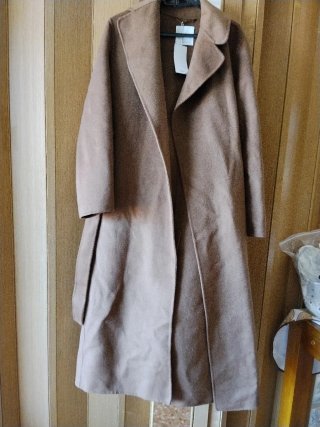 Abrigo Mango Lana Camel Talla S Nuevo