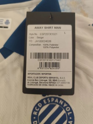 Camiseta Kelme RCD Espanyol Talla M