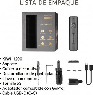 Luz Gaciron KIWI-1200 USB Bici