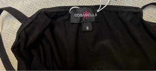 Body donna nero con cut-out taglia S