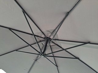 Parasol rectangular gris