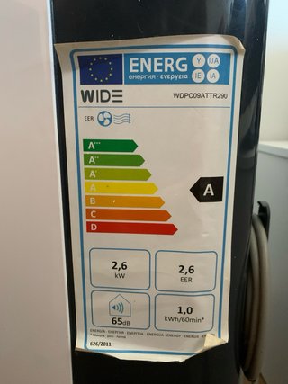 Aire Acondicionado Portátil WIDE WDPC09ATTR290