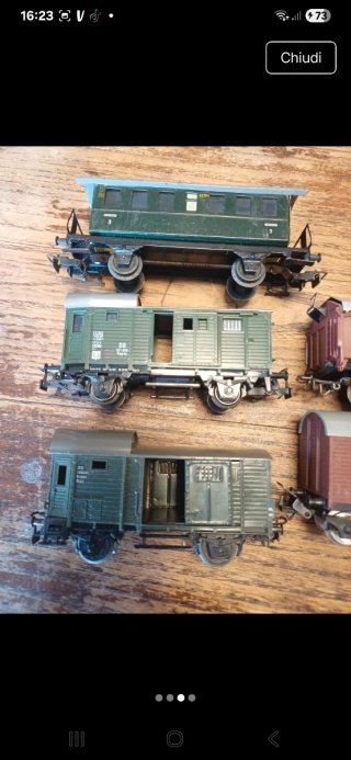 Set 5 Carrozze Ferroviarie