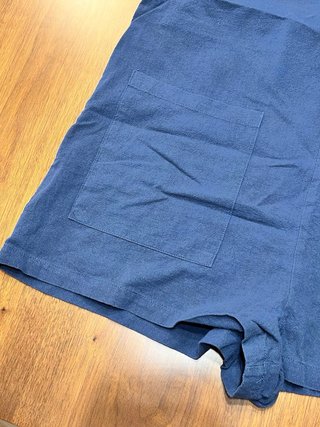 Peto corto verano mujer azul marino