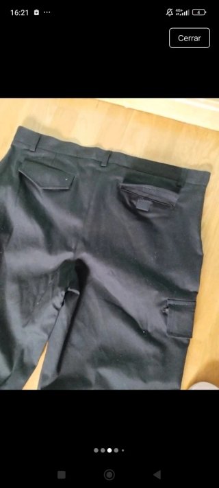 Pantalón cargo negro mujer T.48