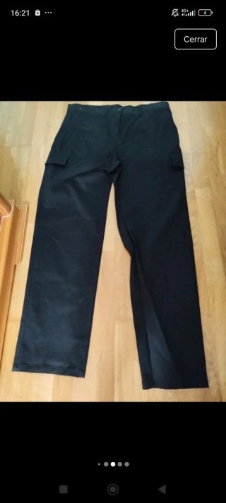 Pantalón cargo negro mujer T.48