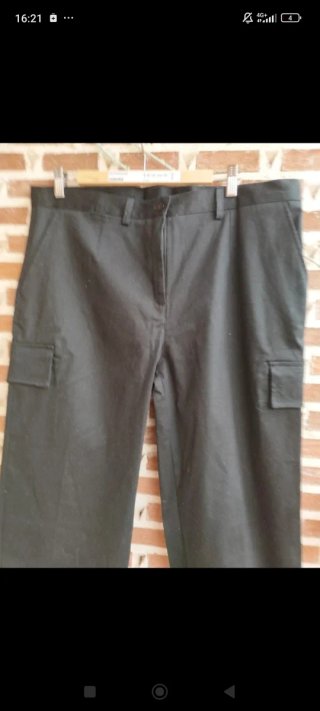 Pantalón cargo negro mujer T.48