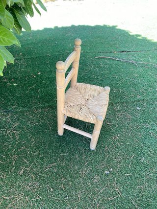 Sillas rústicas madera y enea (2 unidades)