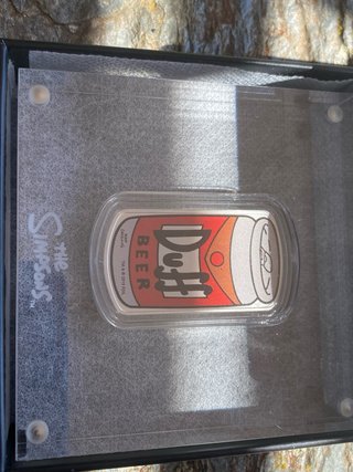 Moneda Plata 1 oz Duff Los Simpson 2019
