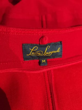 Abrigo corto de lana rojo