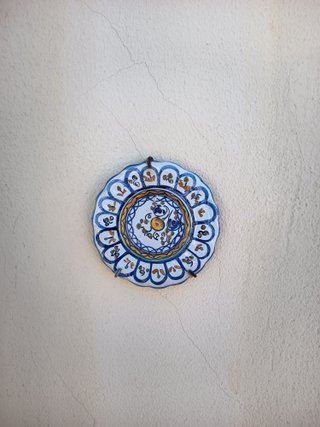 Coppia di piatti in ceramica artigianale Talavera