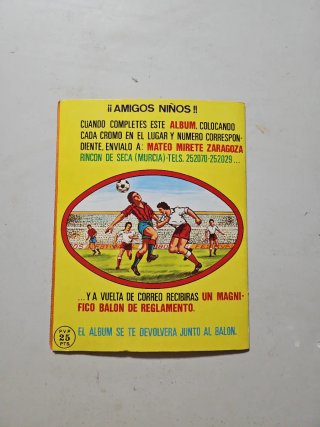 Álbum Cromos Fútbol Liga 1982 1983 MATEO MIRETE