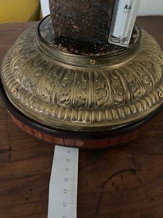 Lámpara de mesa vintage / Lámpara de noche a pilas