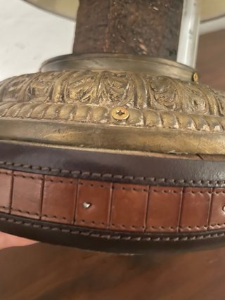 Lámpara de mesa vintage / Lámpara de noche a pilas