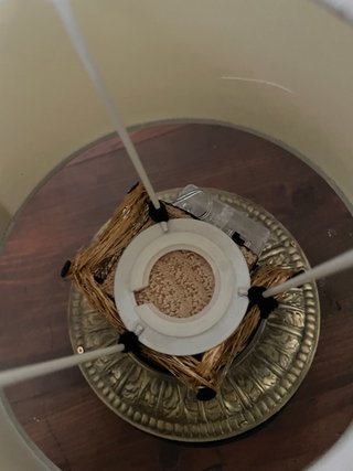 Lámpara de mesa vintage / Lámpara de noche a pilas