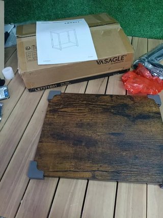 VASAGLE Mesa Auxiliar mesita de Noche, Mesa Marrón