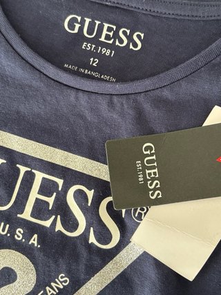 Camiseta Guess Azul