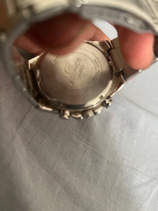 Reloj Casio Edifice Cronógrafo Plata Negro