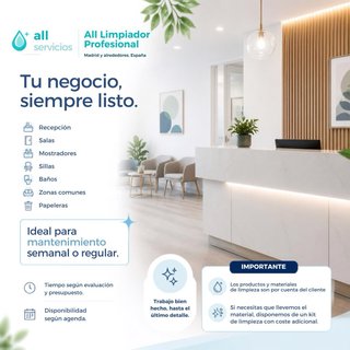 Limpieza de Hogar, Oficinas y Fin de Obra