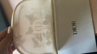 Pochette CD Beige Oro Ricamo Farfalle