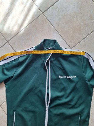 Felpa Palm Angels verde con strisce