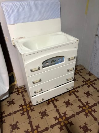 Cambiador bañera con cajones