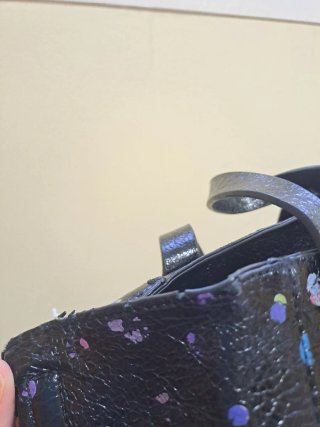 Bolso Desigual negro con lunares de colores