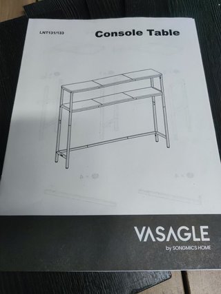 VASAGLE Mesa de Consola de 2 Niveles, Mesa Auxilia