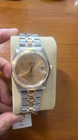 Tudor Prince Date 34mm Oro y Plata