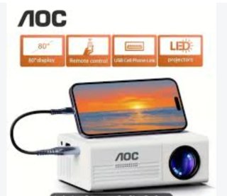 Mini proyector LED AOC portátil totalmente nuevo