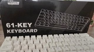 Teclado Mecánico RK 61 Teclas Rojo