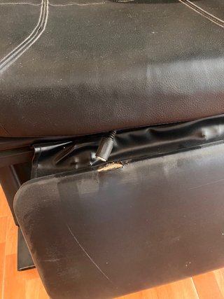 Sillón Masajeador Cuero Sintético Negro