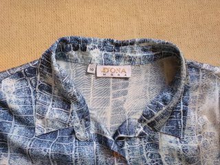 Camisa DONA MOG azul y blanco
