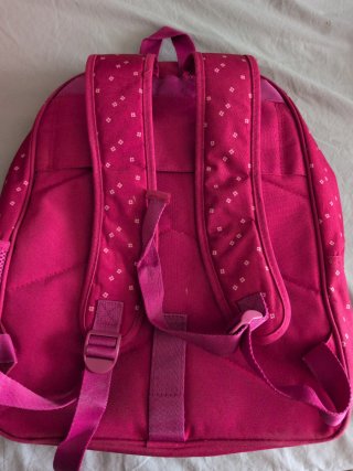 Mochila rosa con mariposa